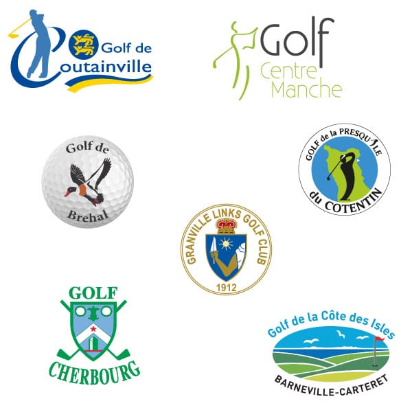 Golfs participants à la compétition LES FAIRWAYS DE LA MANCHE